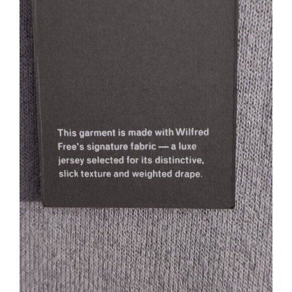 Aritzia Wilfred Free Raglan Cropped Sweater Jersey Knit  Gray New Small Stretch - Picture 3 of 7